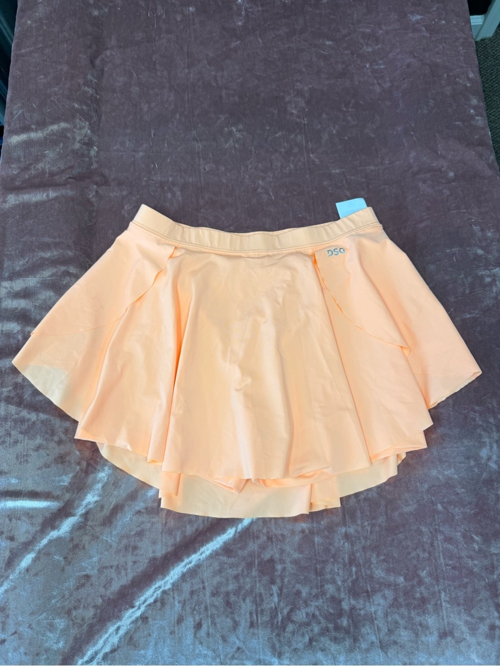 DSG Peach Skater Tennis Skirt with Built-In Shorts